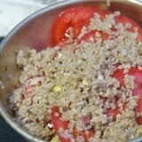 稗とトマトの和サラダ